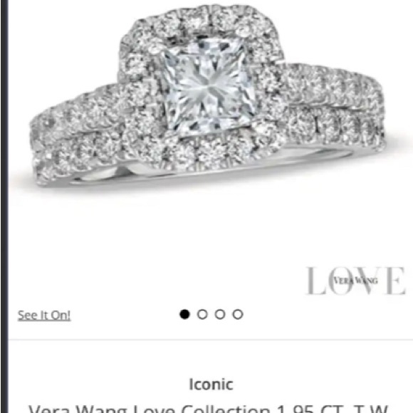 1.95 Diamond Ring Set designed by Vera Wang - Picture 5 of 5